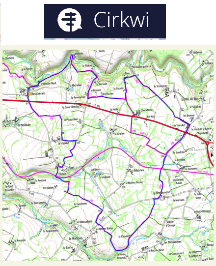 accs  la trace GPS de la randonne