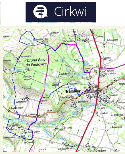 accs  la trace GPS de la randonne