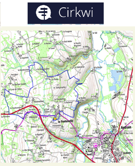 accs  la trace GPS de la randonne