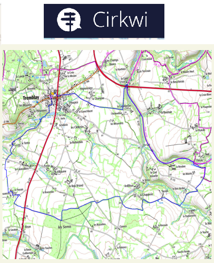 accs  la trace GPS de la randonne