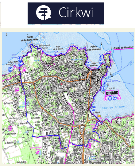 accs  la trace GPS de la randonne