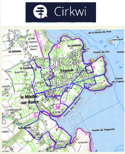 accs  la trace GPS de la randonne