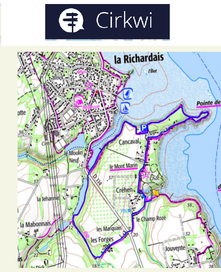 accs  la trace GPS de la randonne