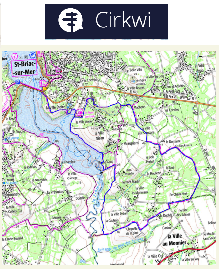 accs  la trace GPS de la randonne