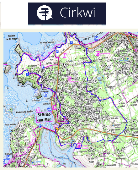 accs  la trace GPS de la randonne