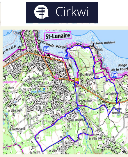 accs  la trace GPS de la randonne