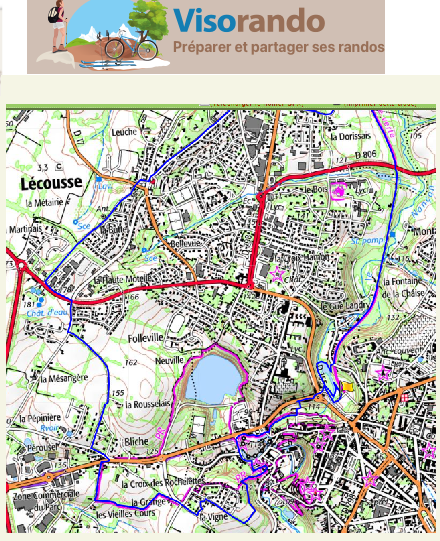 accs  la trace GPS de la randonne