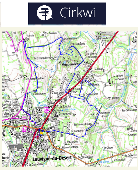 accs  la trace GPS de la randonne