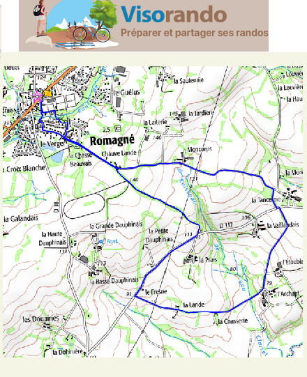 accs  la trace GPS de la randonne