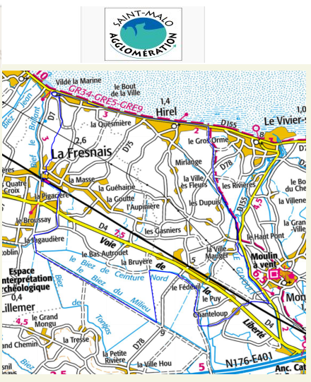 accs  la trace GPS de la randonne