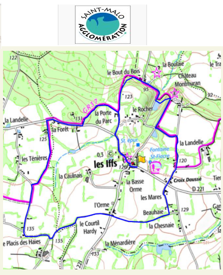 accs  la trace GPS de la randonne