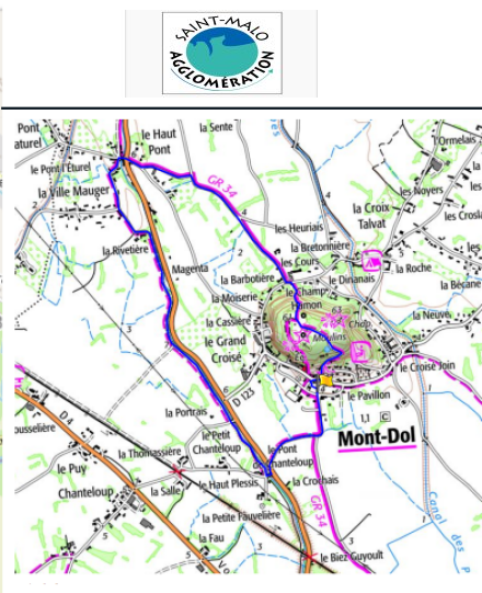 accs  la trace GPS de la randonne