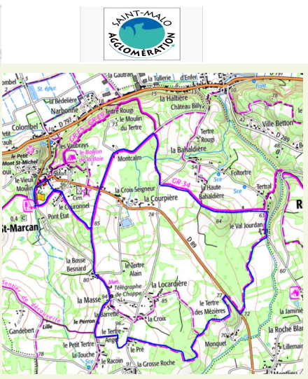 accs  la trace GPS de la randonne