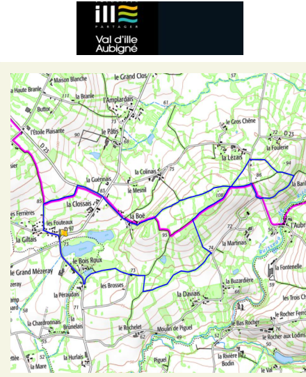 accs  la trace GPS de la randonne