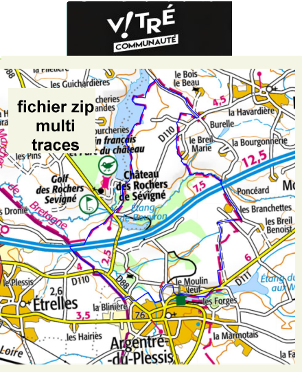 accs  la trace GPS de la randonne