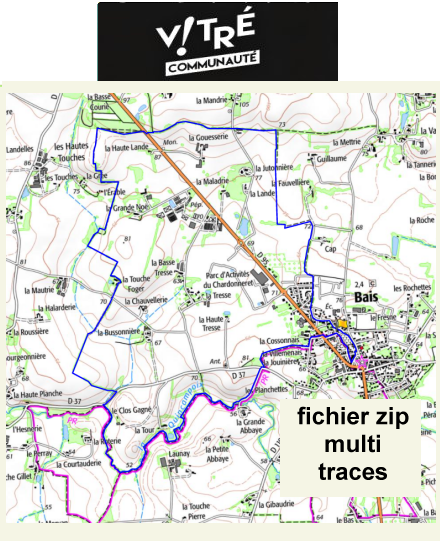 accs  la trace GPS de la randonne