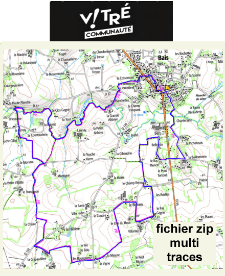 accs  la trace GPS de la randonne