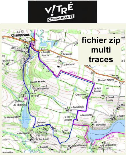 accs  la trace GPS de la randonne