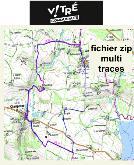 accs  la trace GPS de la randonne