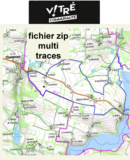 accs  la trace GPS de la randonne