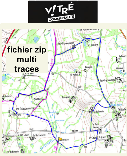 accs  la trace GPS de la randonne