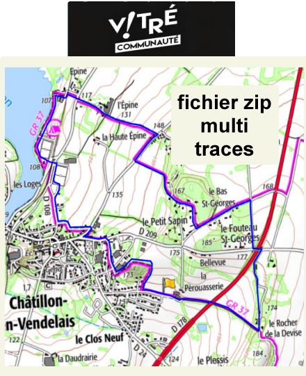 accs  la trace GPS de la randonne