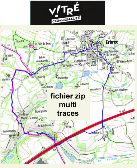 accs  la trace GPS de la randonne