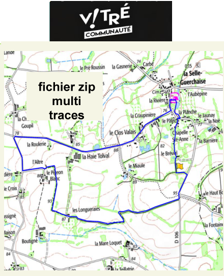 accs  la trace GPS de la randonne