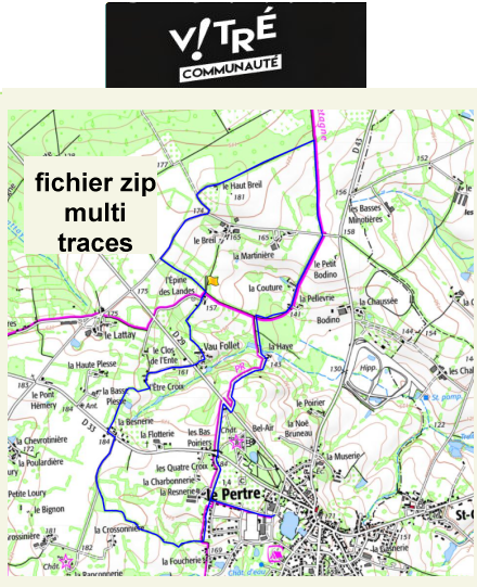 accs  la trace GPS de la randonne