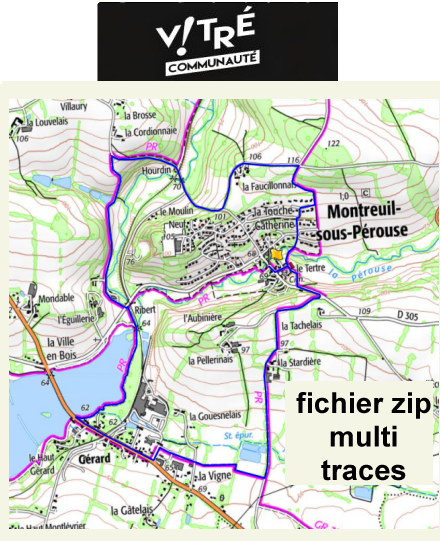 accs  la trace GPS de la randonne