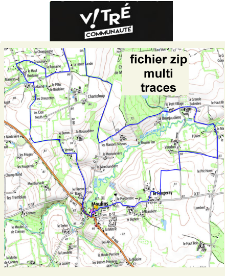 accs  la trace GPS de la randonne