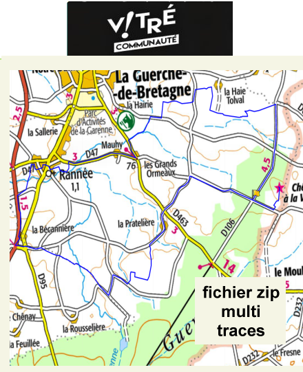 accs  la trace GPS de la randonne