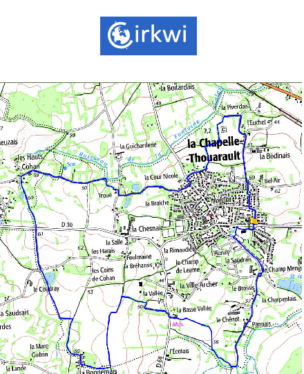 accs  la trace GPS de la randonne