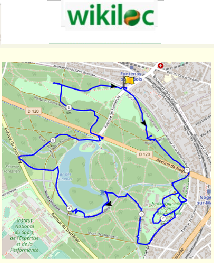 accs  la trace GPS de la randonne