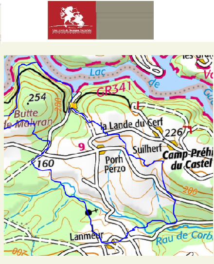 accs  la trace GPS de la randonne