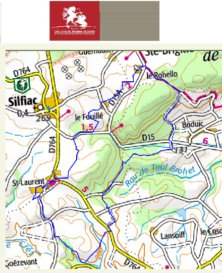 accs  la trace GPS de la randonne