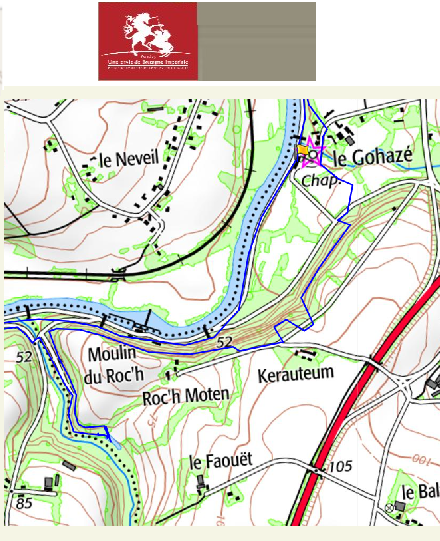 accs  la trace GPS de la randonne