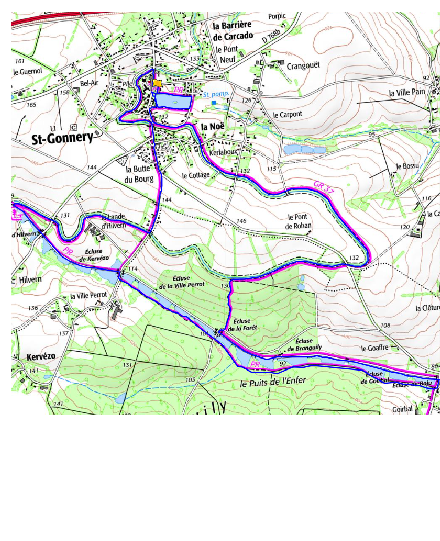 accs  la trace GPS de la randonne